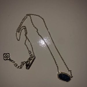 blue stone necklace kendra scott